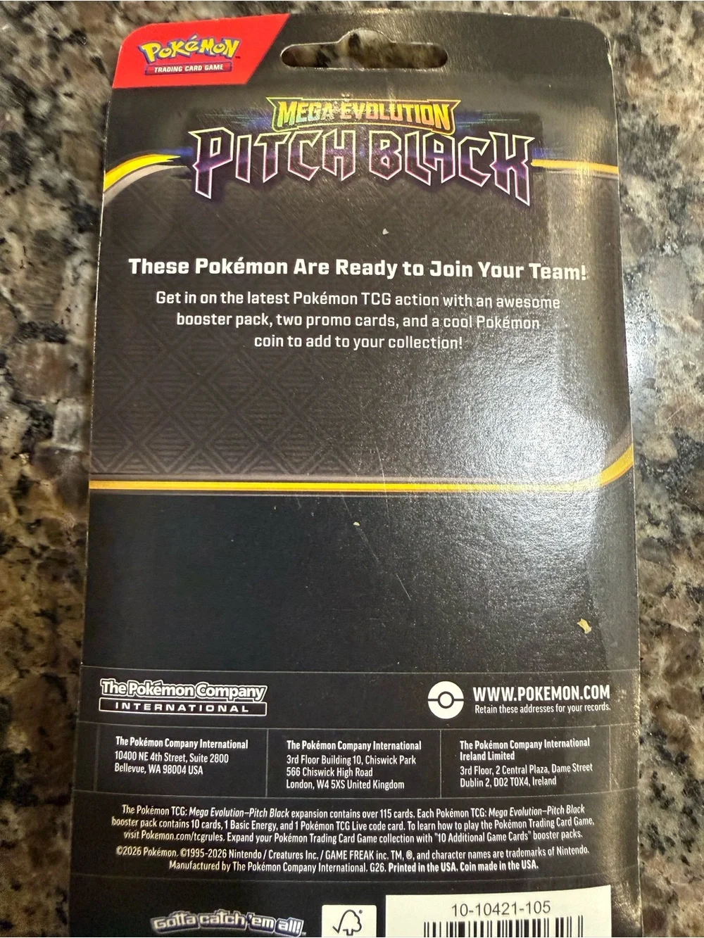 Pokemon Holographic Auroras Pitch Black Booster Pack